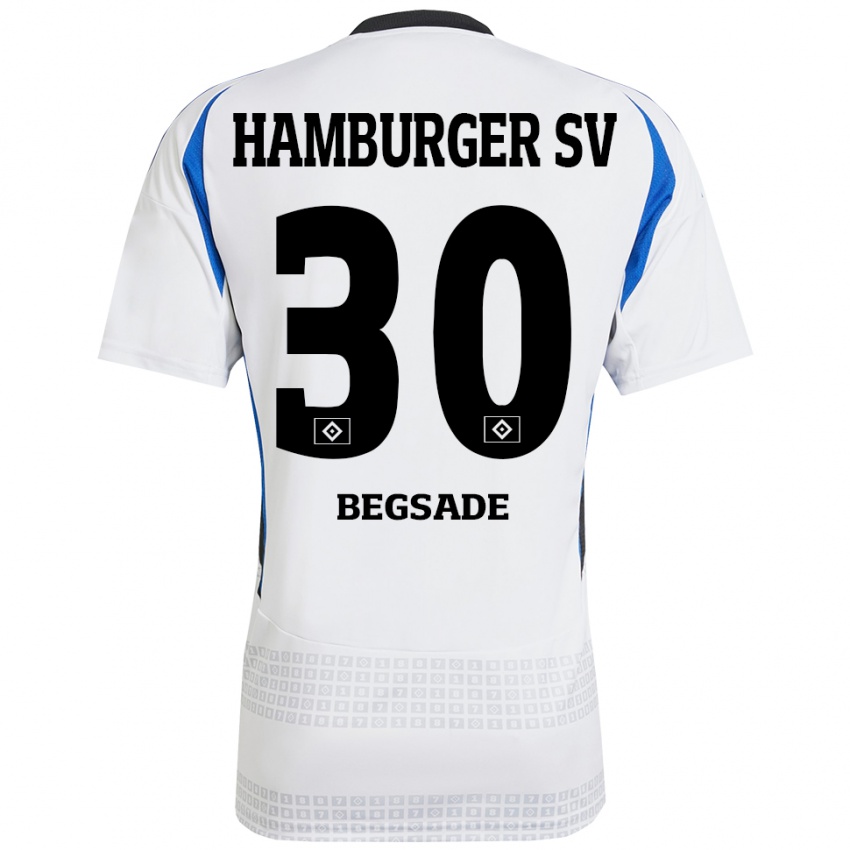 Criança Camisola Soheil Begsade #30 Azul Branco Principal 2024/25 Camisa Brasil