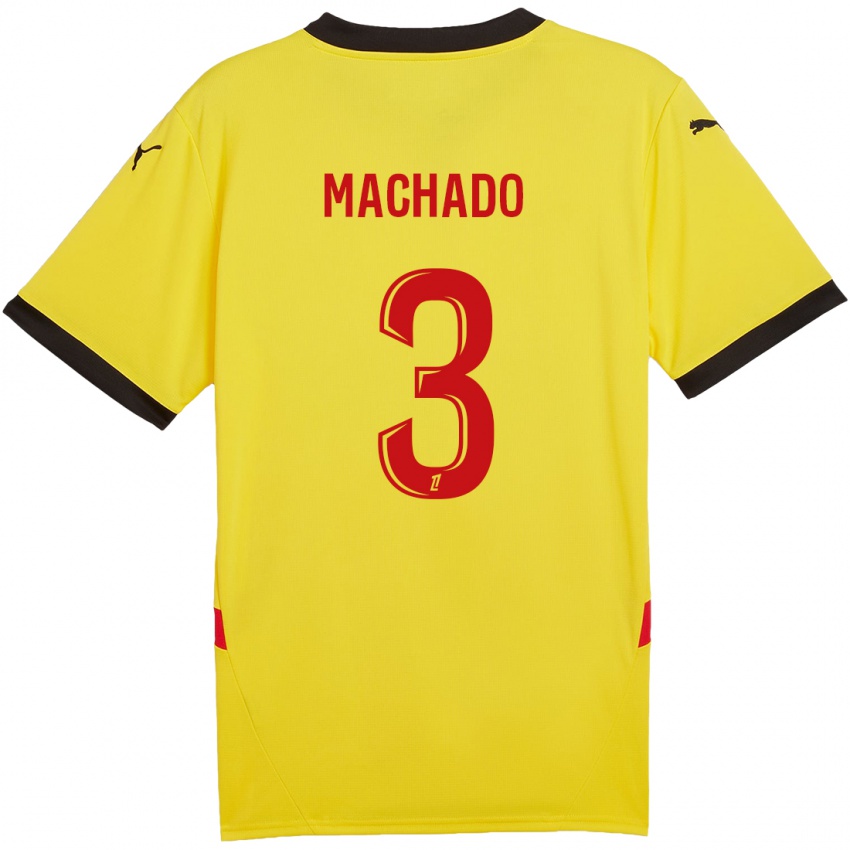 Criança Camisola Deiver Machado #3 Vermelho Amarelo Principal 2024/25 Camisa Brasil