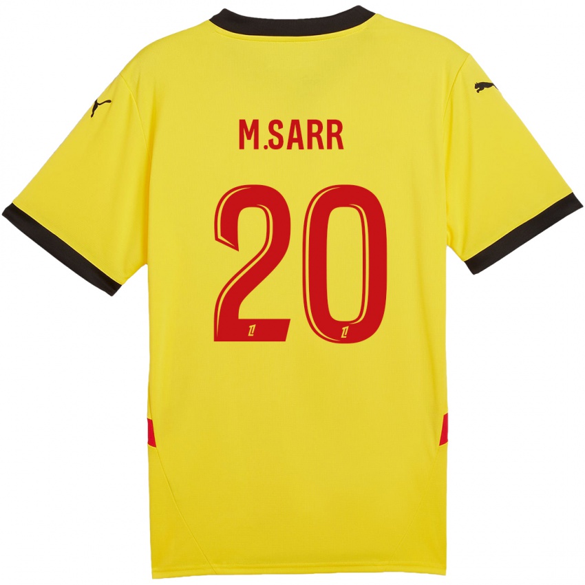 Criança Camisola Malang Sarr #20 Vermelho Amarelo Principal 2024/25 Camisa Brasil