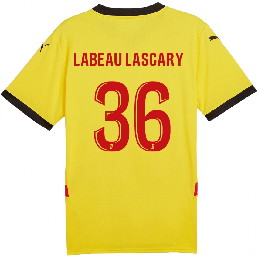 Criança Camisola Rémy Labeau Lascary #36 Vermelho Amarelo Principal 2024/25 Camisa Brasil