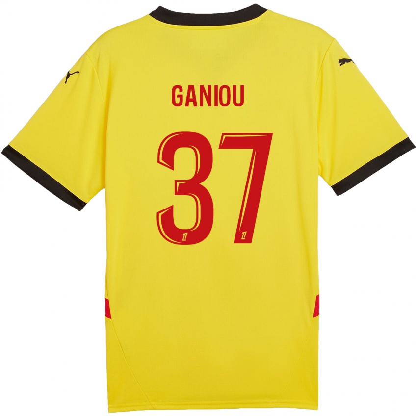 Criança Camisola Ismaëlo Ganiou #37 Vermelho Amarelo Principal 2024/25 Camisa Brasil