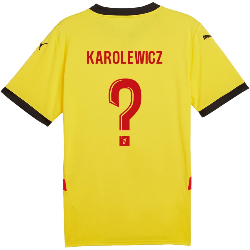 Criança Camisola Roman Karolewicz #0 Vermelho Amarelo Principal 2024/25 Camisa Brasil