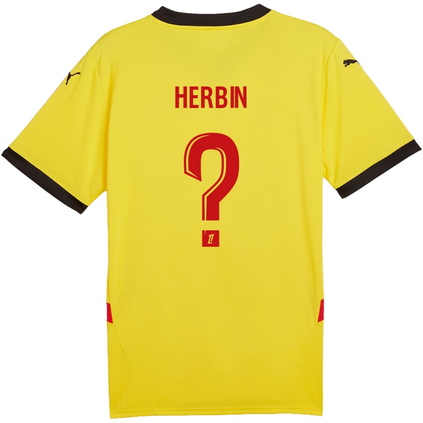 Criança Camisola Grégoire Herbin #0 Vermelho Amarelo Principal 2024/25 Camisa Brasil