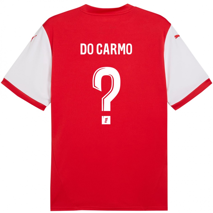 Criança Camisola Sophian Do Carmo #0 Branco Vermelho Principal 2024/25 Camisa Brasil