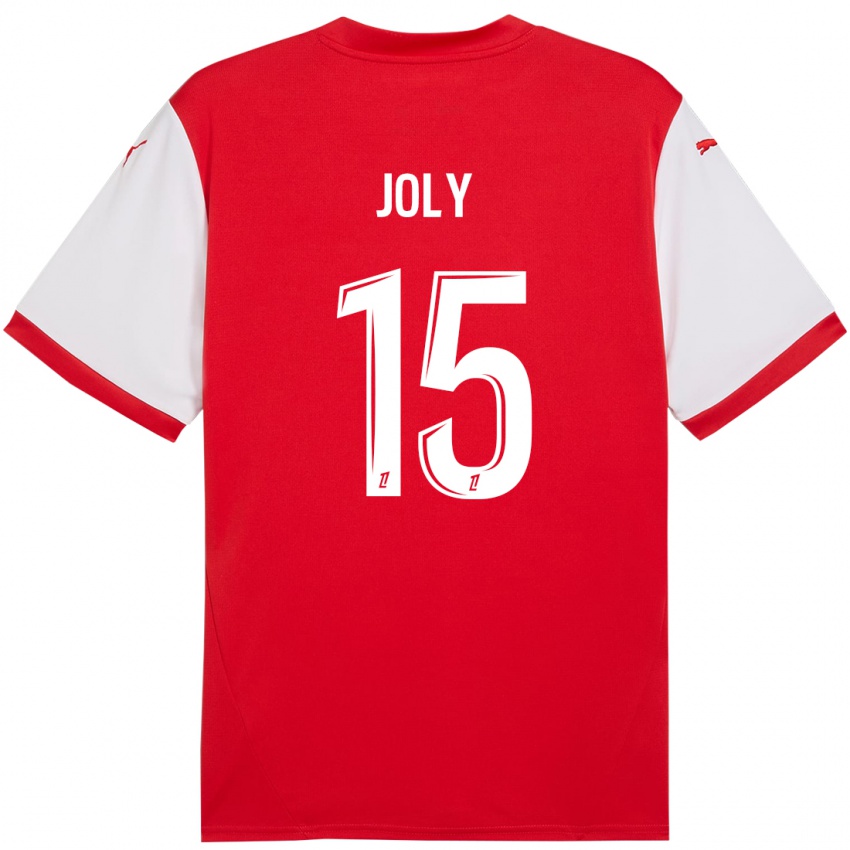 Criança Camisola Lou-Ann Joly #15 Branco Vermelho Principal 2024/25 Camisa Brasil