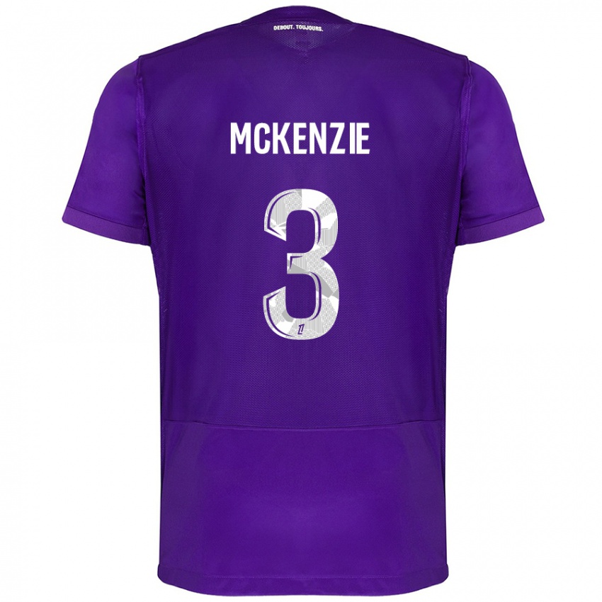 Criança Camisola Mark Mckenzie #3 Branco Roxo Principal 2024/25 Camisa Brasil