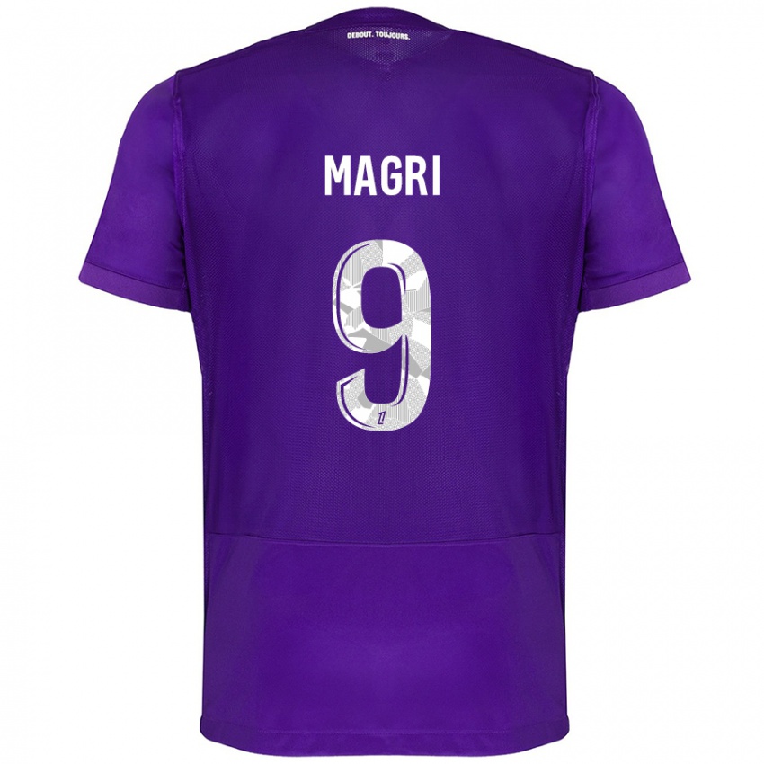 Criança Camisola Frank Magri #9 Branco Roxo Principal 2024/25 Camisa Brasil