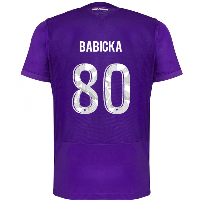 Criança Camisola Shavy Babicka #80 Branco Roxo Principal 2024/25 Camisa Brasil