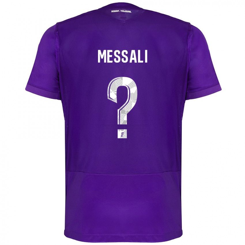 Criança Camisola Rafik Messali #0 Branco Roxo Principal 2024/25 Camisa Brasil