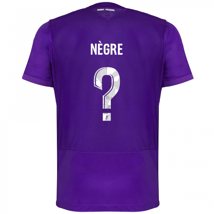 Criança Camisola Thibo Nègre #0 Branco Roxo Principal 2024/25 Camisa Brasil