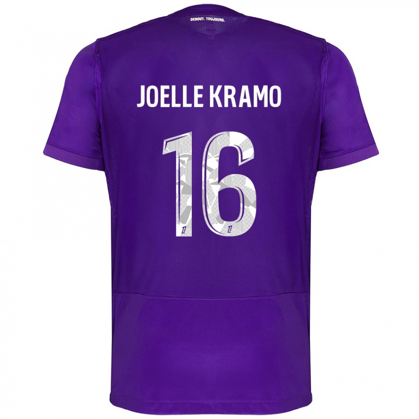 Criança Camisola Marie Joelle Kramo #16 Branco Roxo Principal 2024/25 Camisa Brasil