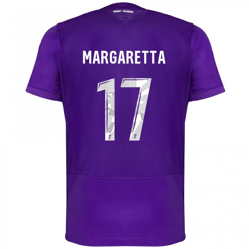 Criança Camisola Jessica Margaretta #17 Branco Roxo Principal 2024/25 Camisa Brasil