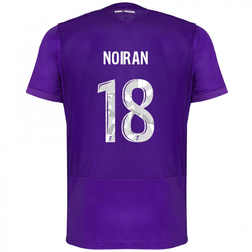 Criança Camisola Clara Noiran #18 Branco Roxo Principal 2024/25 Camisa Brasil