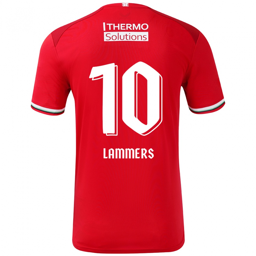 Criança Camisola Sam Lammers #10 Vermelho Branco Principal 2024/25 Camisa Brasil