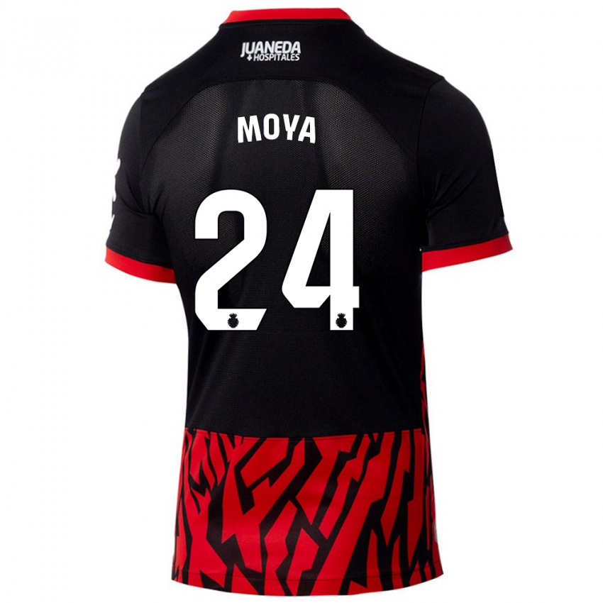 Criança Camisola Pablo Moyá #24 Vermelho Preto Principal 2024/25 Camisa Brasil