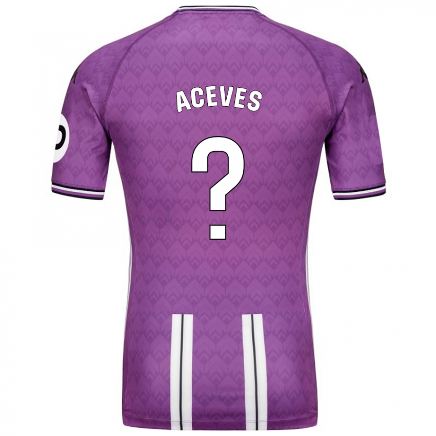 Criança Camisola Álvaro Aceves #0 Branco Roxo Principal 2024/25 Camisa Brasil