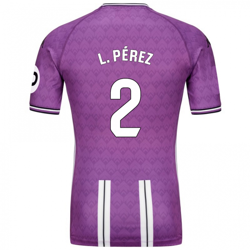 Criança Camisola Luis Pérez #2 Branco Roxo Principal 2024/25 Camisa Brasil