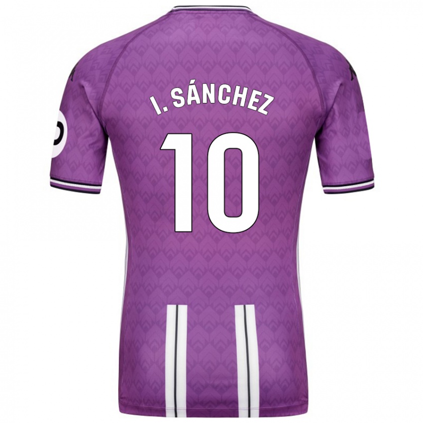 Criança Camisola Iván Sánchez #10 Branco Roxo Principal 2024/25 Camisa Brasil