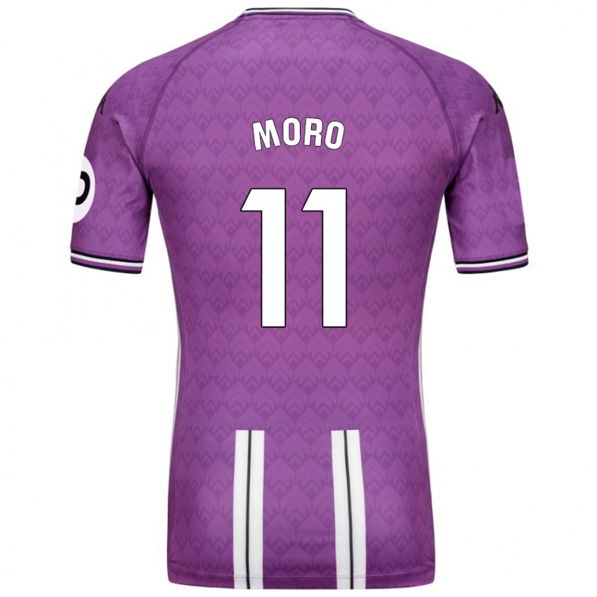 Criança Camisola Raúl Moro #11 Branco Roxo Principal 2024/25 Camisa Brasil