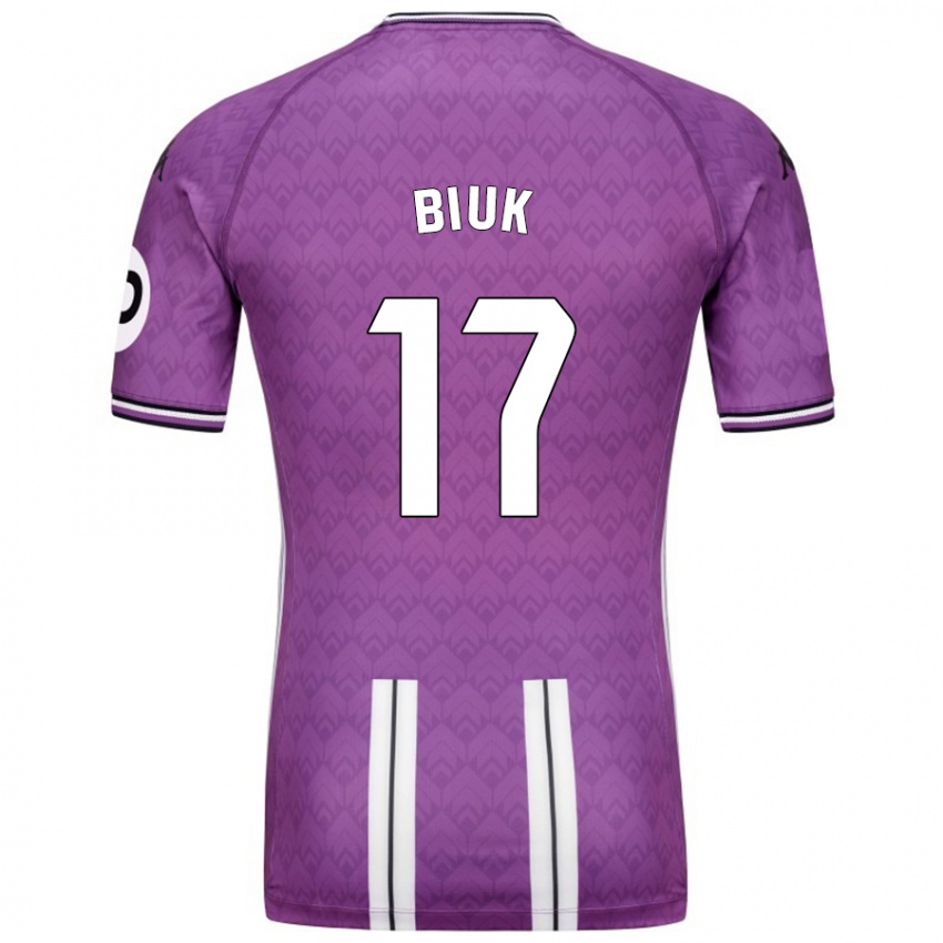 Criança Camisola Stipe Biuk #17 Branco Roxo Principal 2024/25 Camisa Brasil