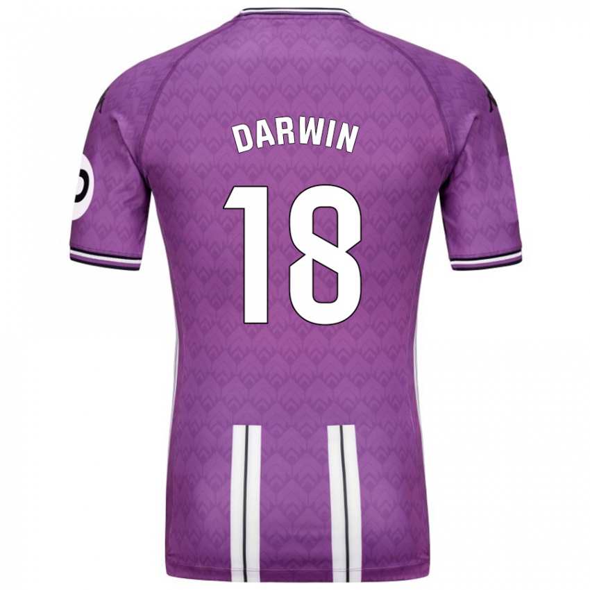 Criança Camisola Darwin Machís #18 Branco Roxo Principal 2024/25 Camisa Brasil