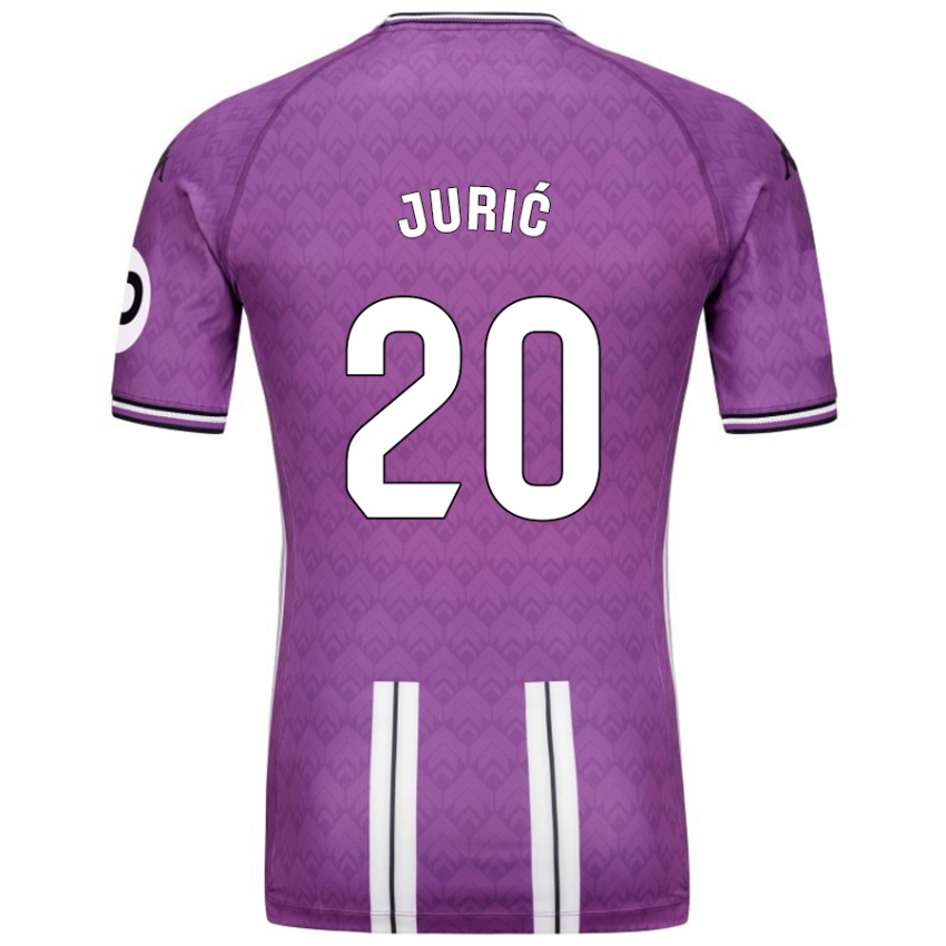 Criança Camisola Stanko Juric #20 Branco Roxo Principal 2024/25 Camisa Brasil