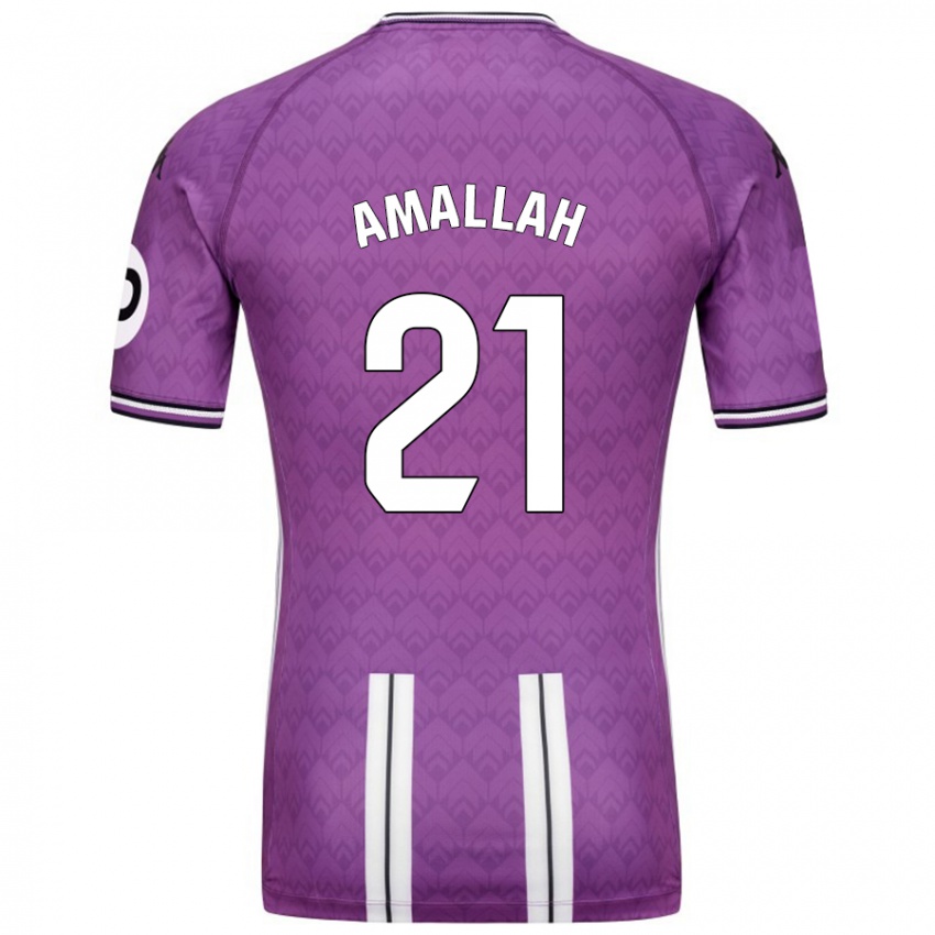 Criança Camisola Selim Amallah #21 Branco Roxo Principal 2024/25 Camisa Brasil