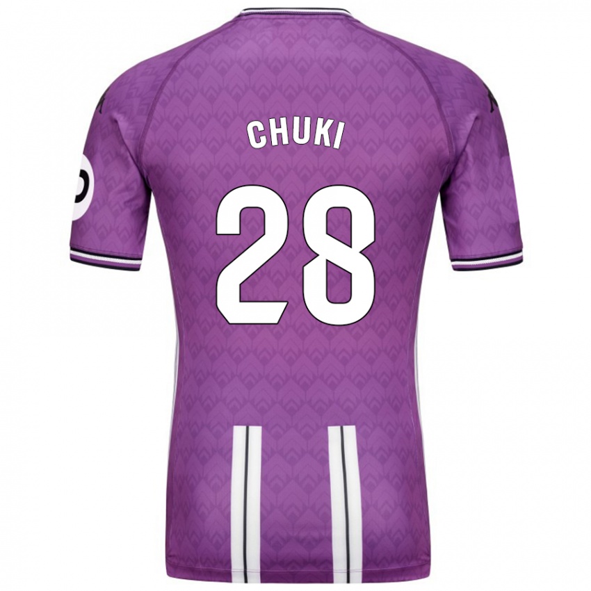 Criança Camisola Chuki #28 Branco Roxo Principal 2024/25 Camisa Brasil