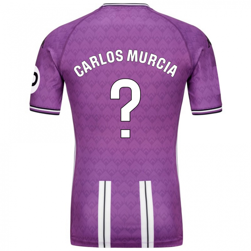 Criança Camisola Juan Carlos Murcia #0 Branco Roxo Principal 2024/25 Camisa Brasil