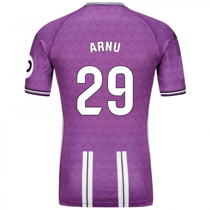 Criança Camisola Adrián Arnu #29 Branco Roxo Principal 2024/25 Camisa Brasil