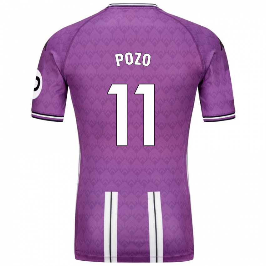 Criança Camisola Manuel Pozo #11 Branco Roxo Principal 2024/25 Camisa Brasil