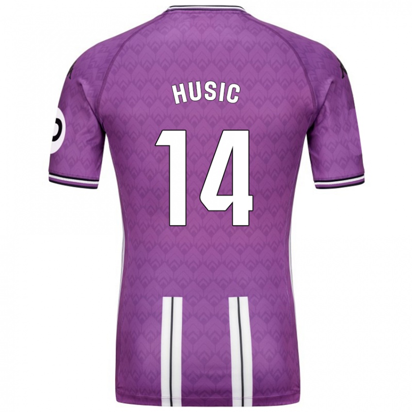 Criança Camisola Salih Husic #14 Branco Roxo Principal 2024/25 Camisa Brasil