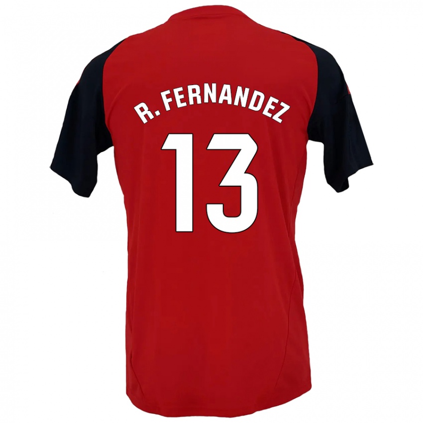 Criança Camisola Raúl Fernández #13 Vermelho Preto Principal 2024/25 Camisa Brasil