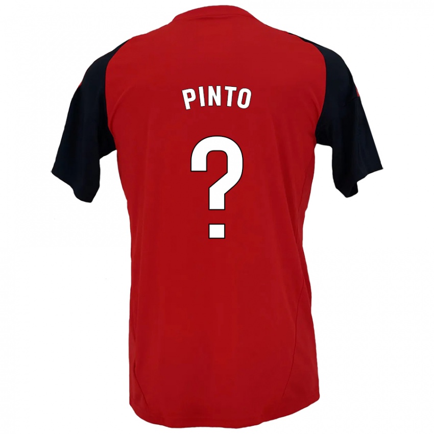 Criança Camisola Yidne Pinto #0 Vermelho Preto Principal 2024/25 Camisa Brasil