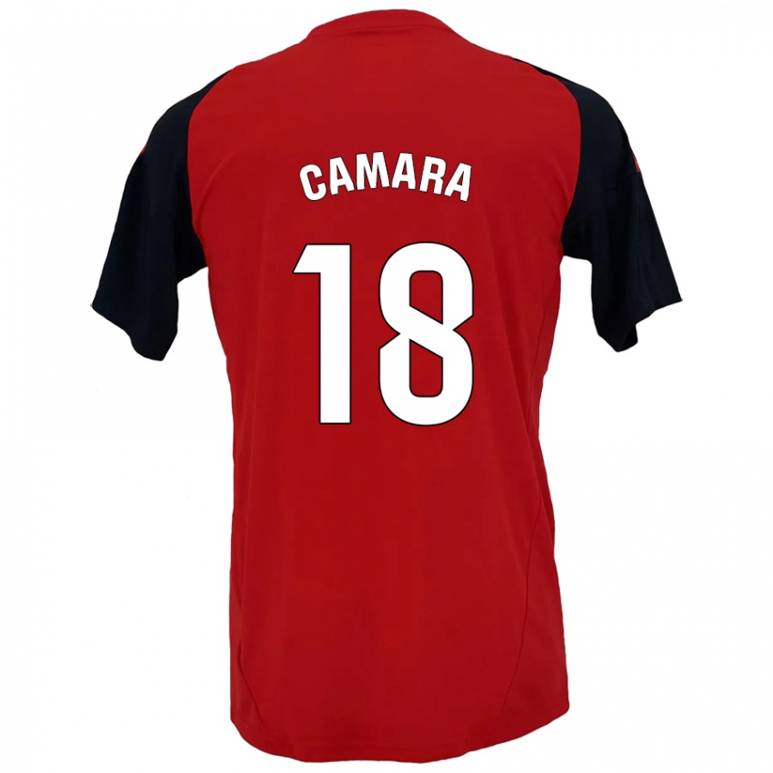 Criança Camisola Aaron Cámara #18 Vermelho Preto Principal 2024/25 Camisa Brasil