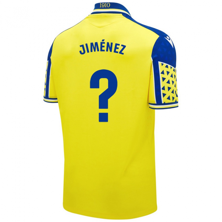 Criança Camisola Álvaro Jiménez #0 Azul Amarelo Principal 2024/25 Camisa Brasil