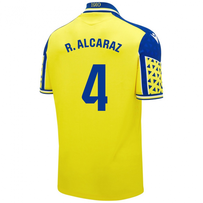 Criança Camisola Rubén Alcaraz #4 Azul Amarelo Principal 2024/25 Camisa Brasil