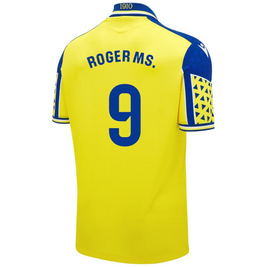 Criança Camisola Roger Martí #9 Azul Amarelo Principal 2024/25 Camisa Brasil