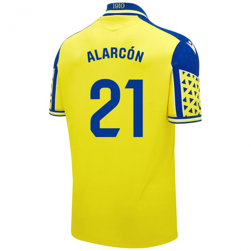 Criança Camisola Tomás Alarcón #21 Azul Amarelo Principal 2024/25 Camisa Brasil