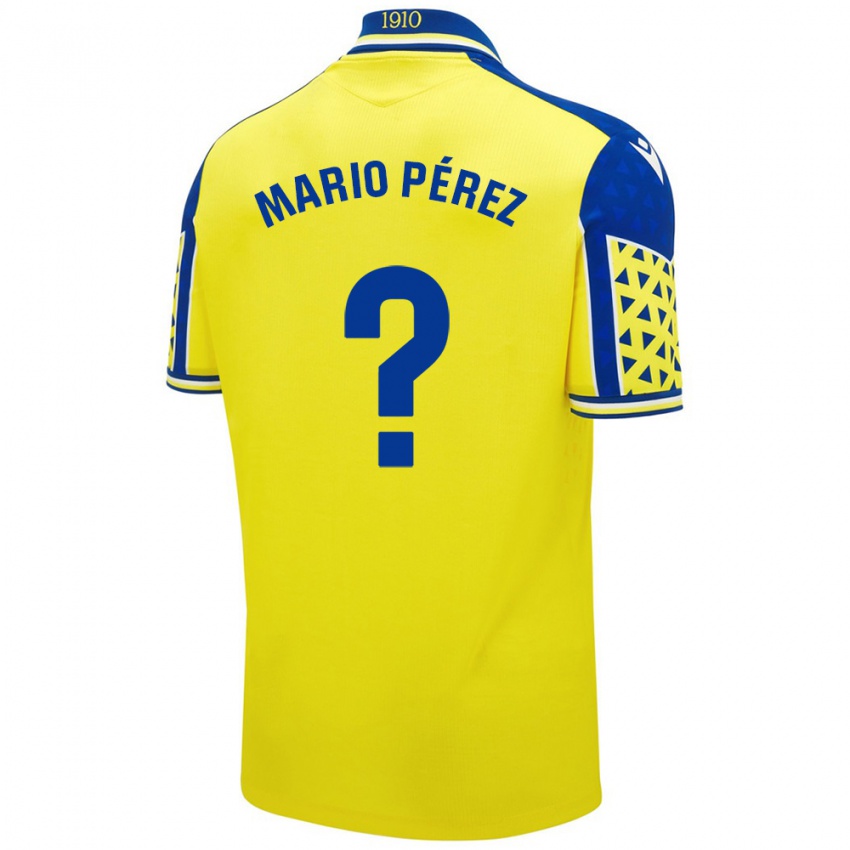 Criança Camisola Mario Pérez #0 Azul Amarelo Principal 2024/25 Camisa Brasil