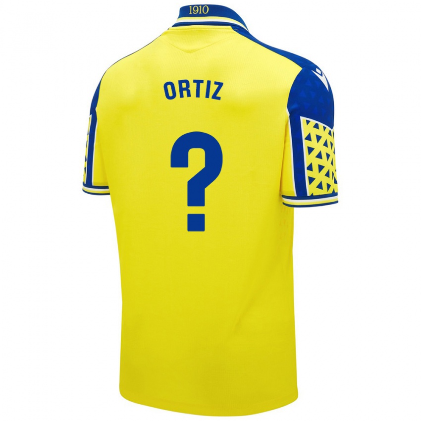 Criança Camisola Pablo Ortiz #0 Azul Amarelo Principal 2024/25 Camisa Brasil