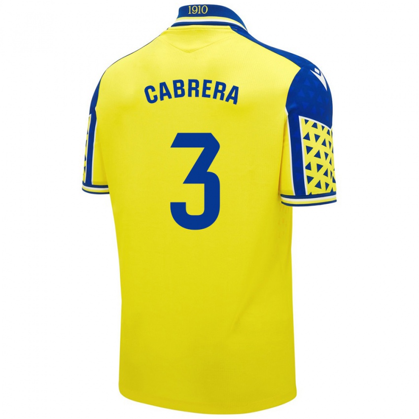 Criança Camisola Julio Cabrera #3 Azul Amarelo Principal 2024/25 Camisa Brasil