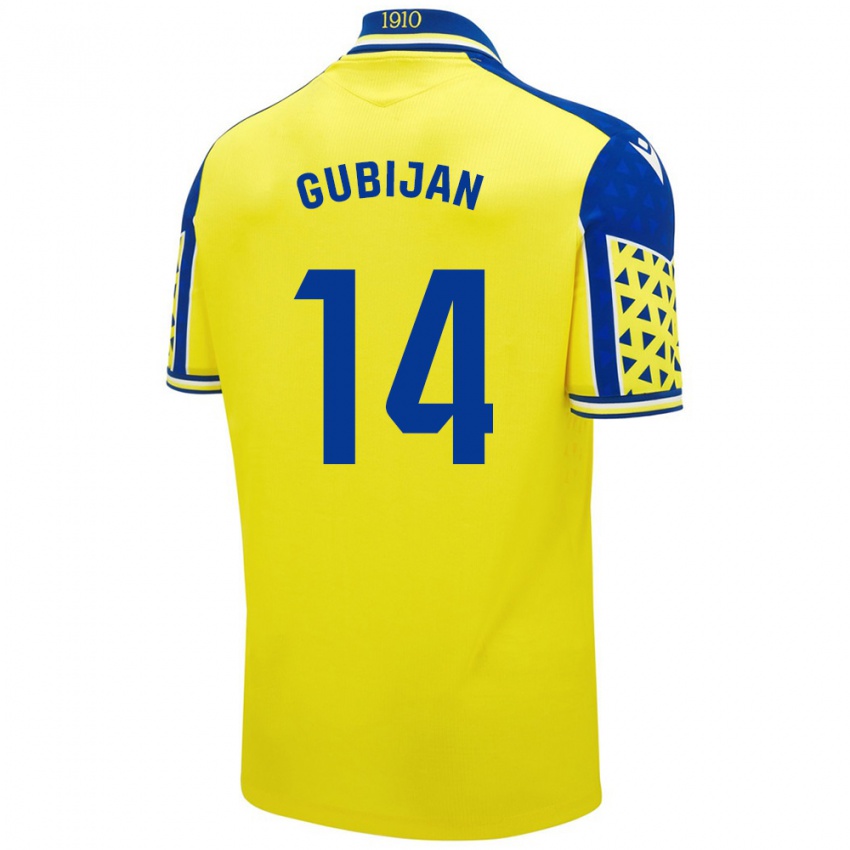 Criança Camisola Lovro Gubijan #14 Azul Amarelo Principal 2024/25 Camisa Brasil