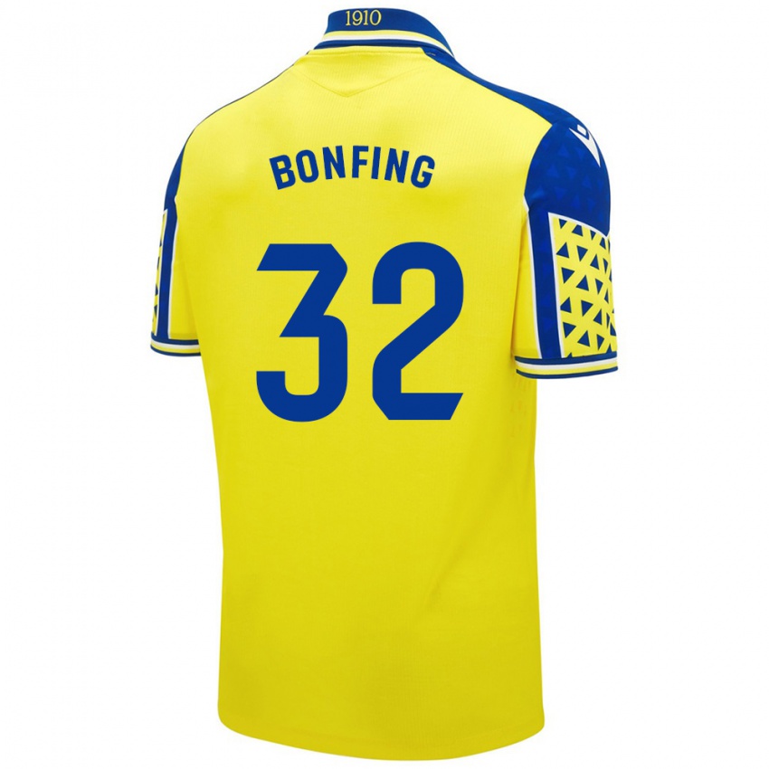 Criança Camisola Boubacar Bonfing #32 Azul Amarelo Principal 2024/25 Camisa Brasil