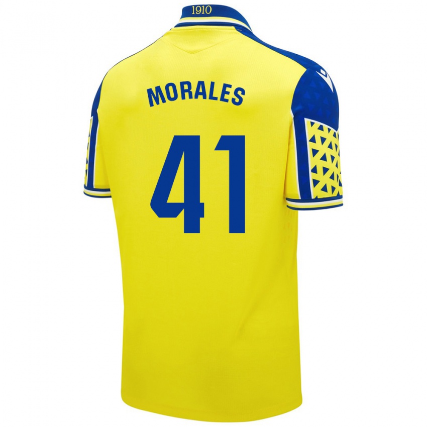 Criança Camisola Luis Morales #41 Azul Amarelo Principal 2024/25 Camisa Brasil