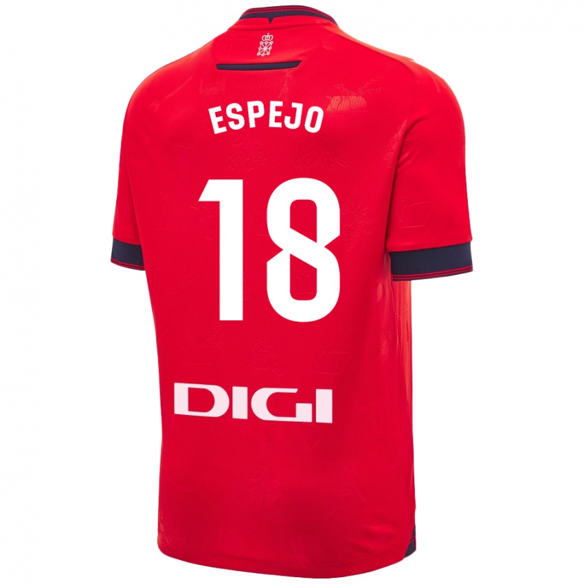 Criança Camisola Diego Espejo #18 Branco Vermelho Principal 2024/25 Camisa Brasil