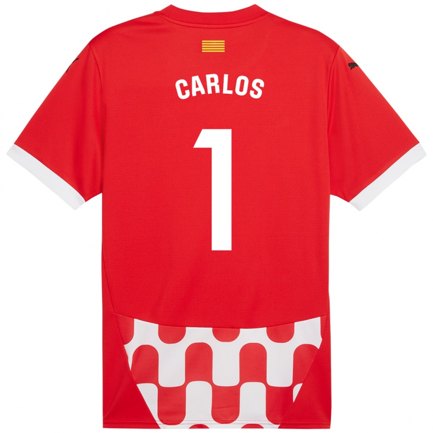 Criança Camisola Juan Carlos #1 Branco Vermelho Principal 2024/25 Camisa Brasil