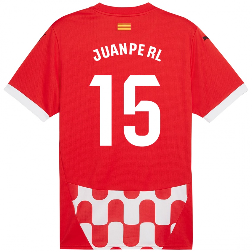 Criança Camisola Juanpe #15 Branco Vermelho Principal 2024/25 Camisa Brasil