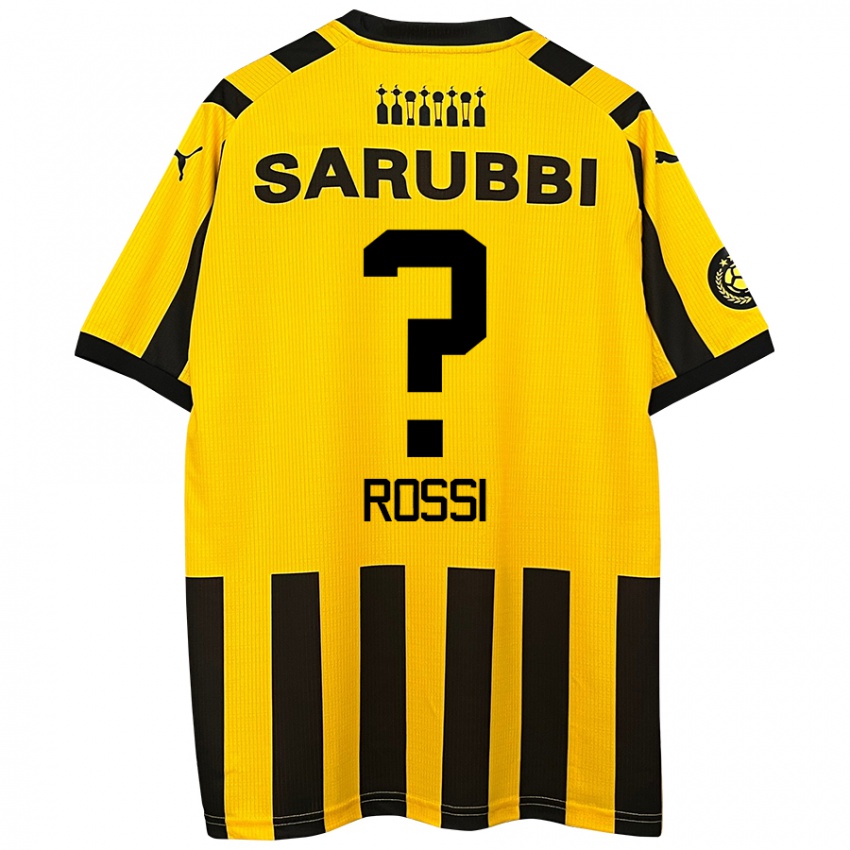 Criança Camisola Nicolás Rossi #0 Preto Amarelo Principal 2024/25 Camisa Brasil