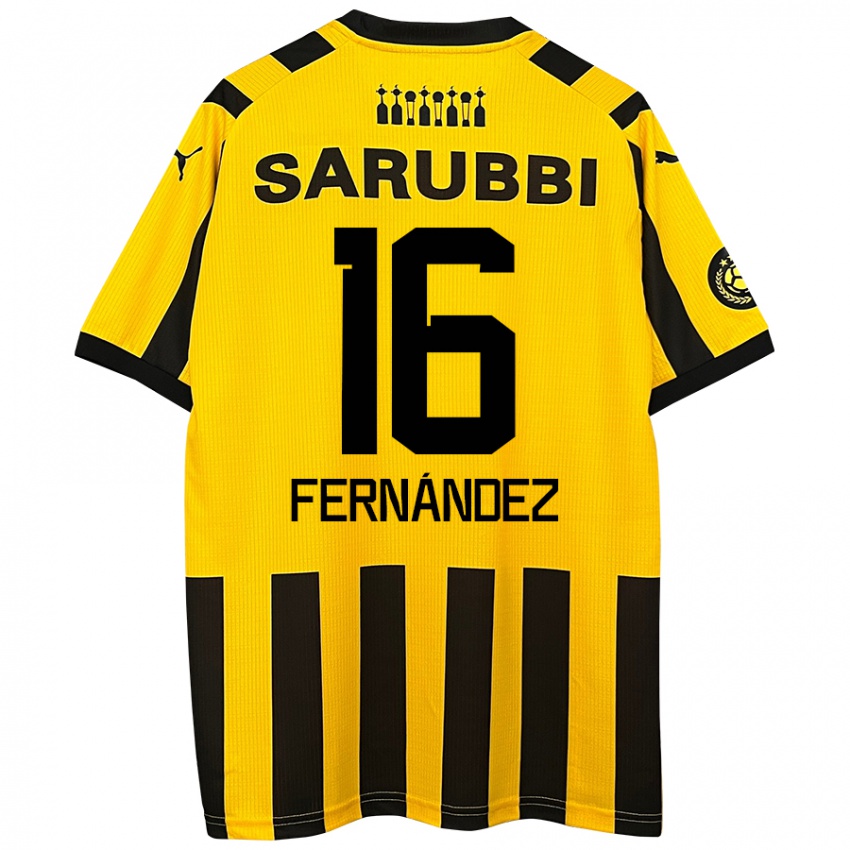 Criança Camisola Adrián Fernández #16 Preto Amarelo Principal 2024/25 Camisa Brasil